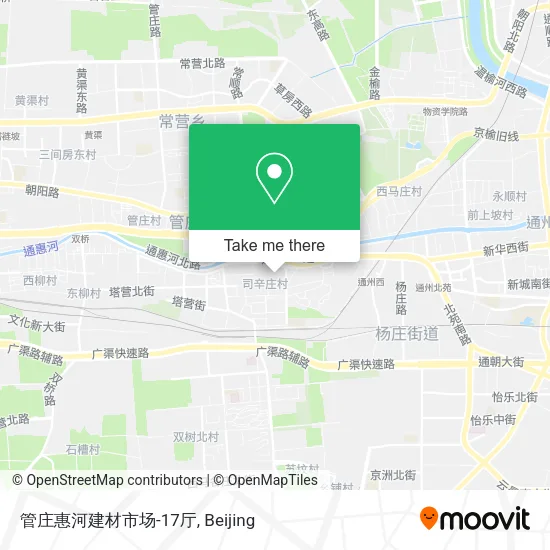 管庄惠河建材市场-17厅 map