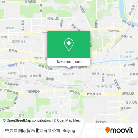 中兴昌国际贸易北京有限公司 map