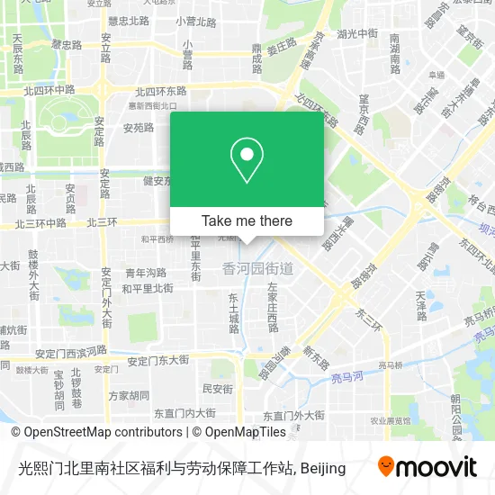 光熙门北里南社区福利与劳动保障工作站 map