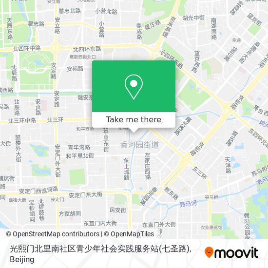 光熙门北里南社区青少年社会实践服务站(七圣路) map