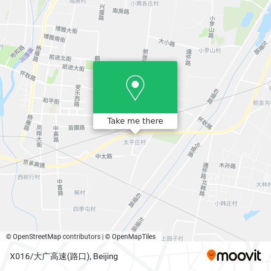 X016/大广高速(路口) map