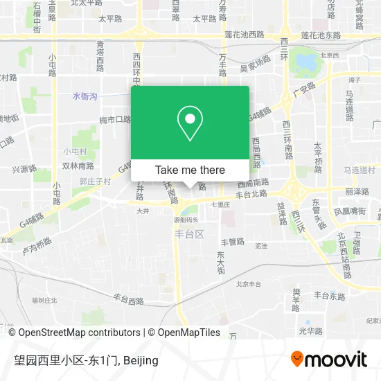 望园西里小区-东1门 map