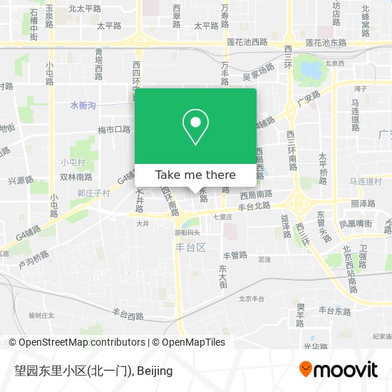 望园东里小区(北一门) map
