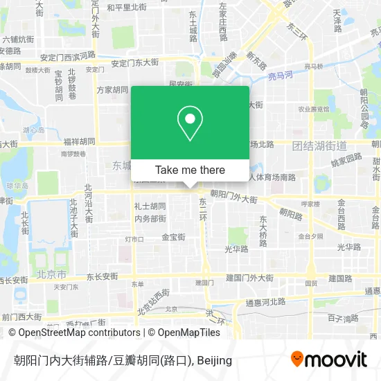 朝阳门内大街辅路/豆瓣胡同(路口) map
