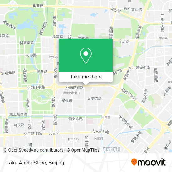Fake Apple Store map