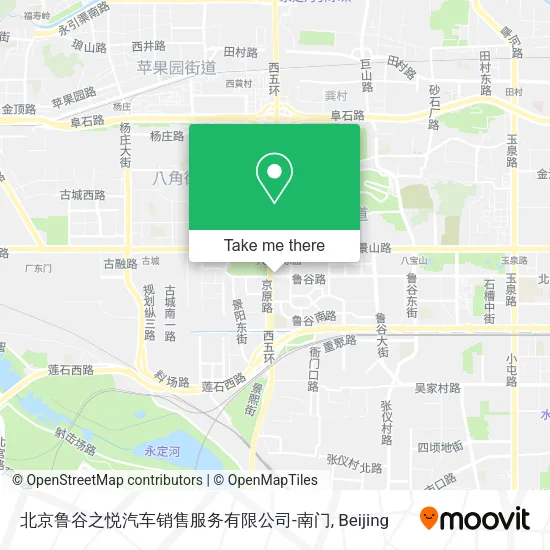 北京鲁谷之悦汽车销售服务有限公司-南门 map