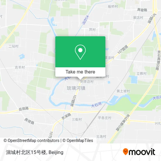 洄城村北区15号楼 map