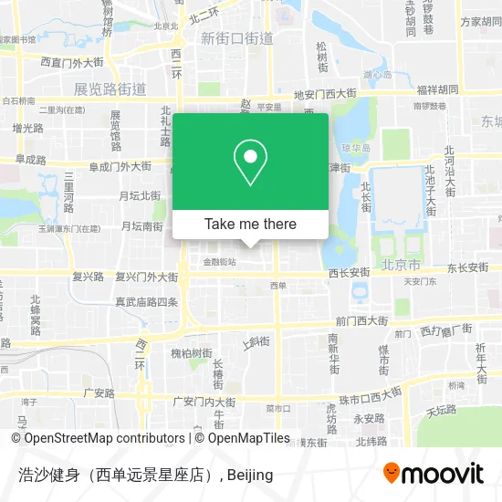 浩沙健身（西单远景星座店） map