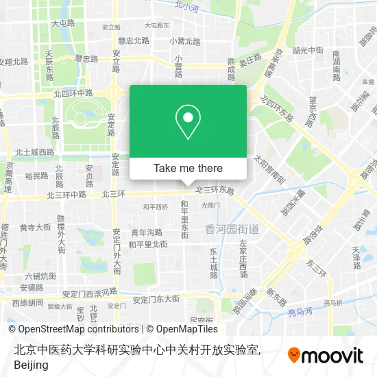 北京中医药大学科研实验中心中关村开放实验室 map