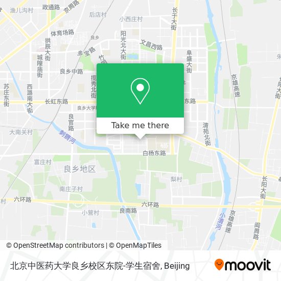 北京中医药大学良乡校区东院-学生宿舍 map