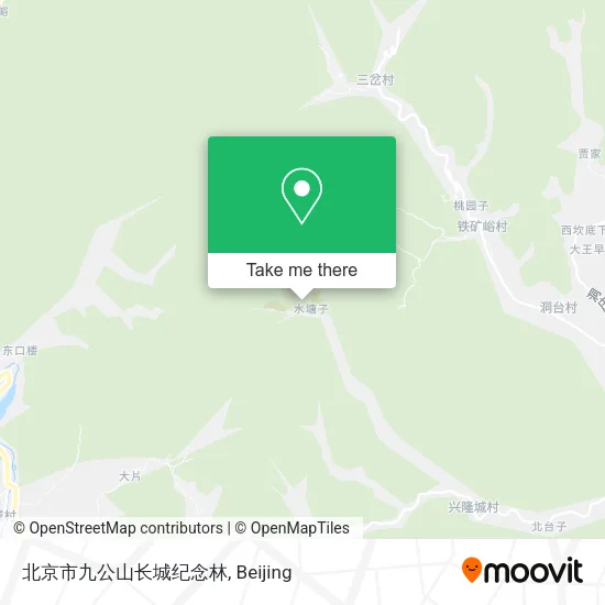 北京市九公山长城纪念林 map
