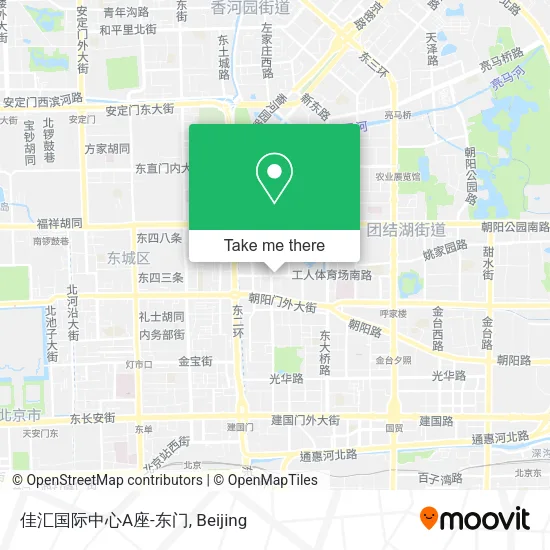 佳汇国际中心A座-东门 map