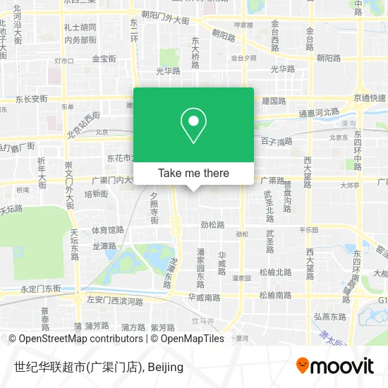 世纪华联超市(广渠门店) map