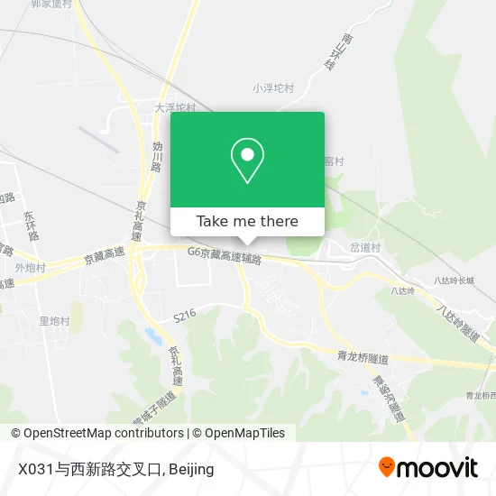 X031与西新路交叉口 map