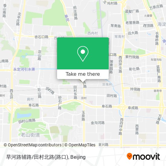 旱河路辅路/田村北路(路口) map