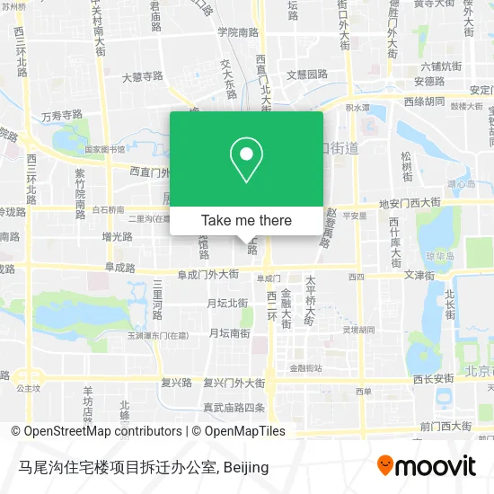 马尾沟住宅楼项目拆迁办公室 map