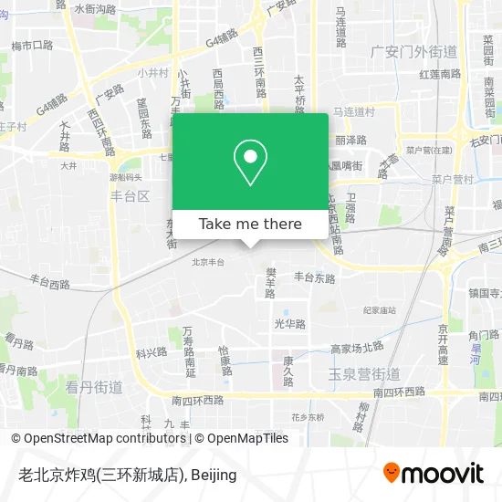 老北京炸鸡(三环新城店) map