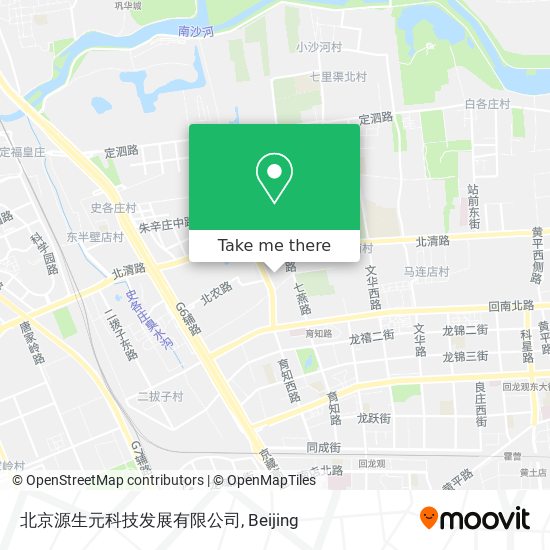 北京源生元科技发展有限公司 map