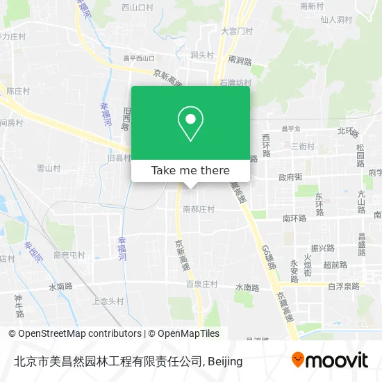 北京市美昌然园林工程有限责任公司 map