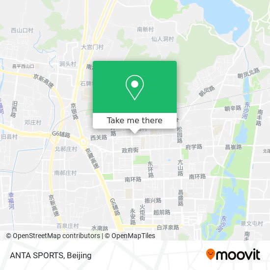 ANTA SPORTS map