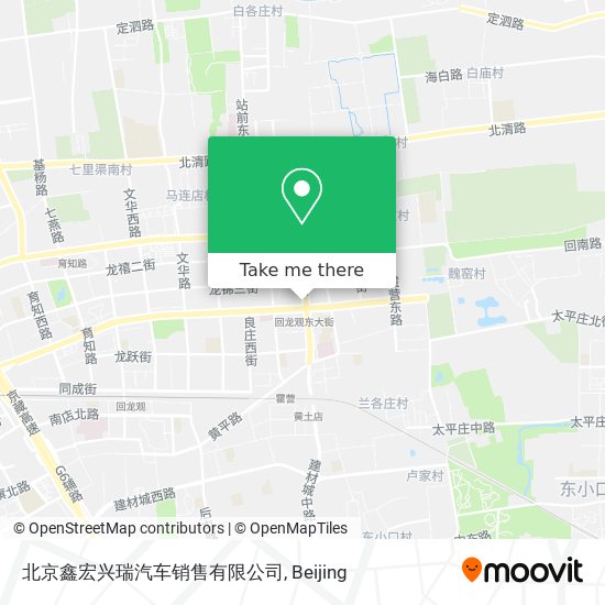 北京鑫宏兴瑞汽车销售有限公司 map