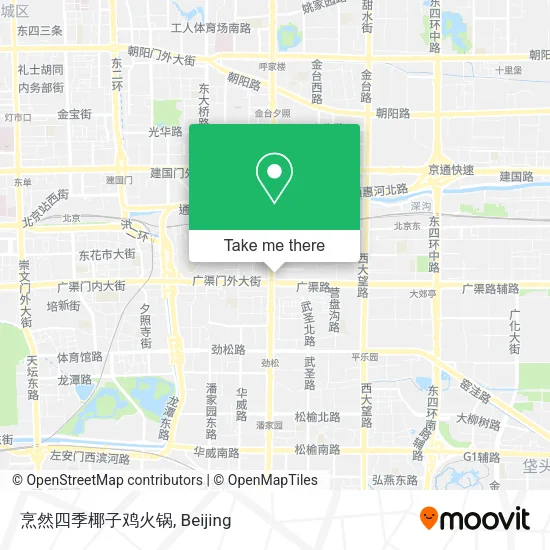 烹然四季椰子鸡火锅 map