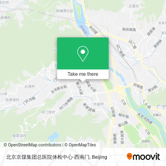 北京京煤集团总医院体检中心-西南门 map