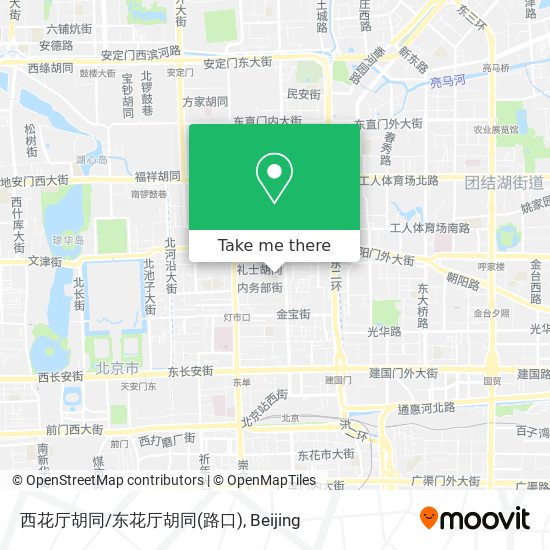 西花厅胡同/东花厅胡同(路口) map