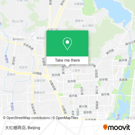 大红棚商店 map