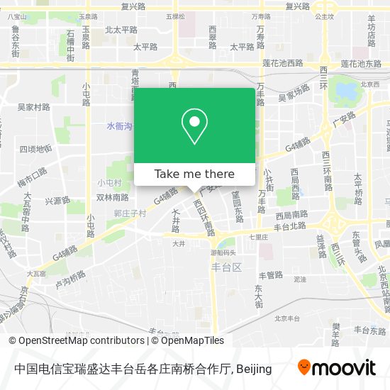中国电信宝瑞盛达丰台岳各庄南桥合作厅 map