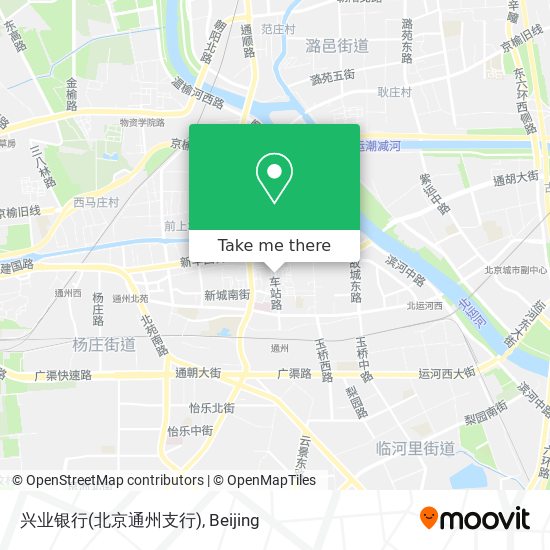 兴业银行(北京通州支行) map