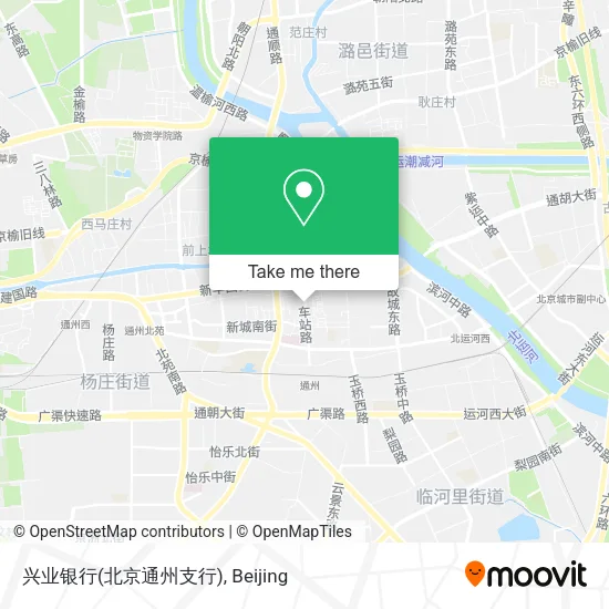 兴业银行(北京通州支行) map