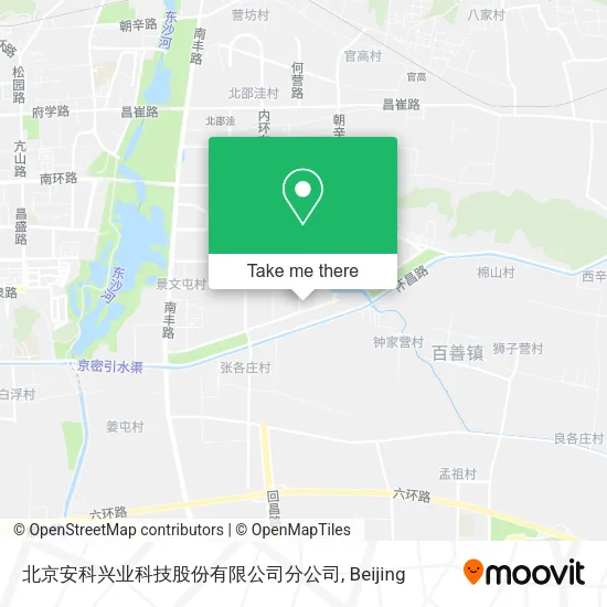北京安科兴业科技股份有限公司分公司 map