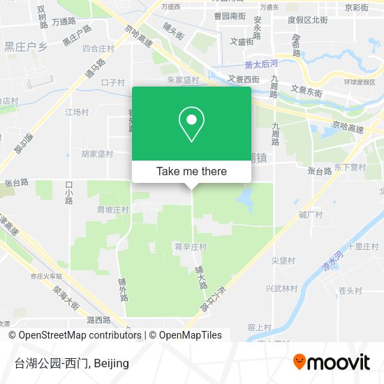 台湖公园-西门 map
