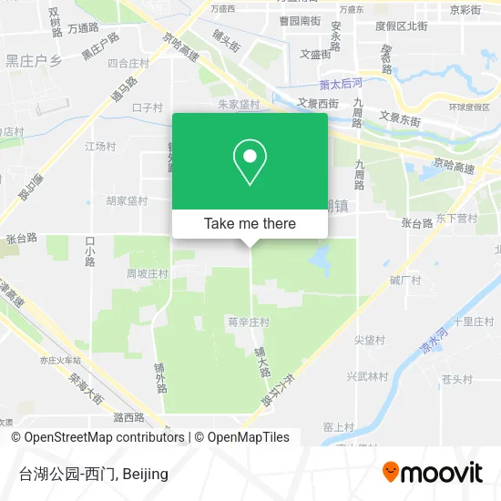 台湖公园-西门 map