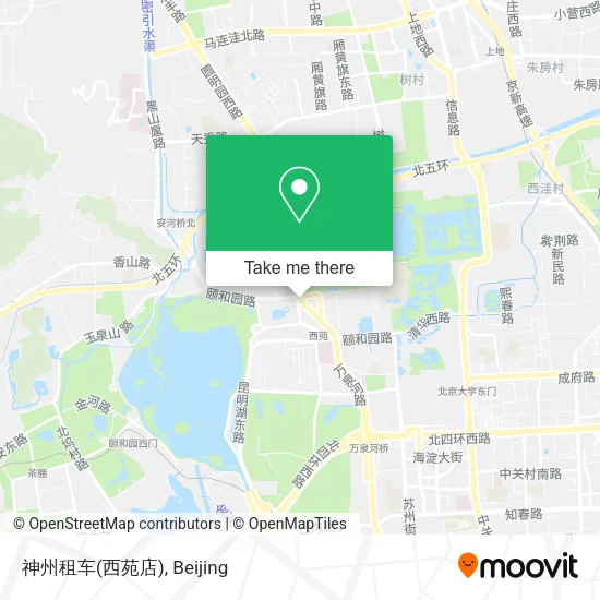神州租车(西苑店) map