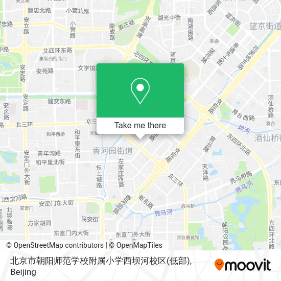 北京市朝阳师范学校附属小学西坝河校区(低部) map