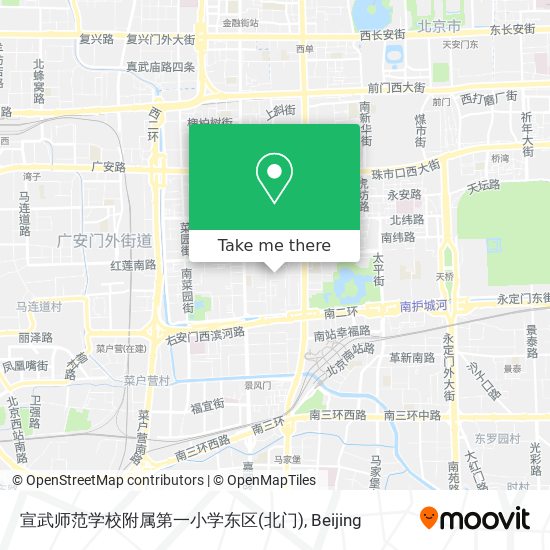 宣武师范学校附属第一小学东区(北门) map