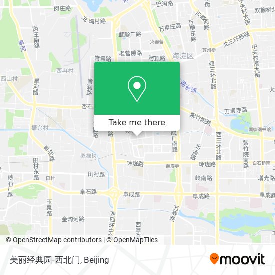 美丽经典园-西北门 map