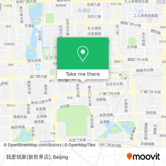 我爱我家(新世界店) map
