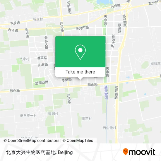北京大兴生物医药基地 map