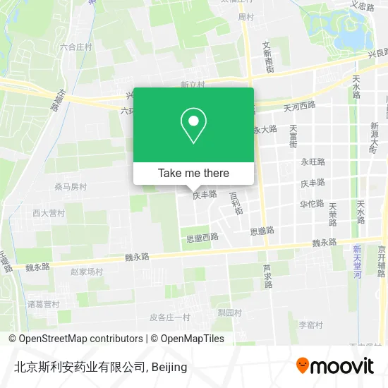 北京斯利安药业有限公司 map