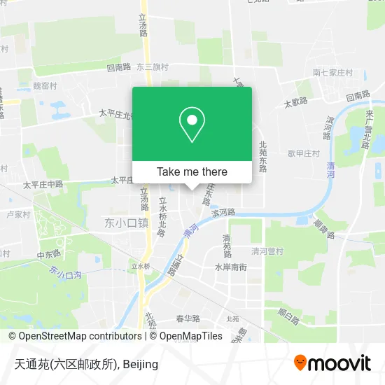 天通苑(六区邮政所) map