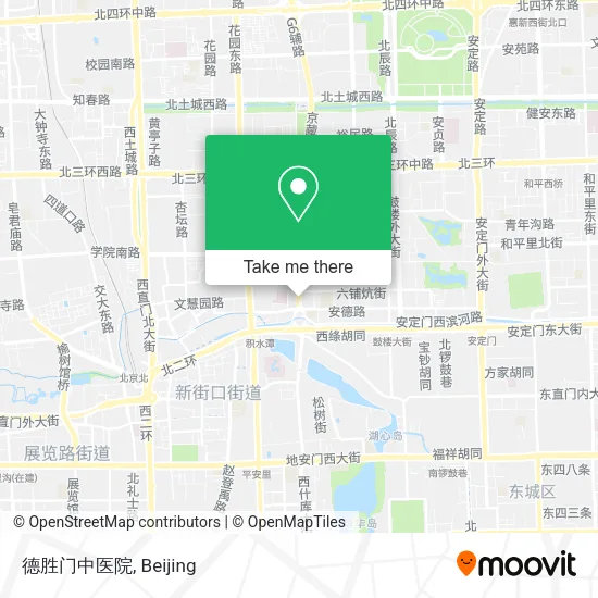 德胜门中医院 map