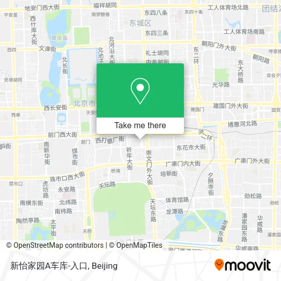 新怡家园A车库-入口 map