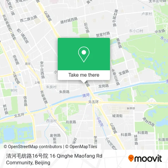 清河毛纺路16号院 16 Qinghe Maofang Rd Community map