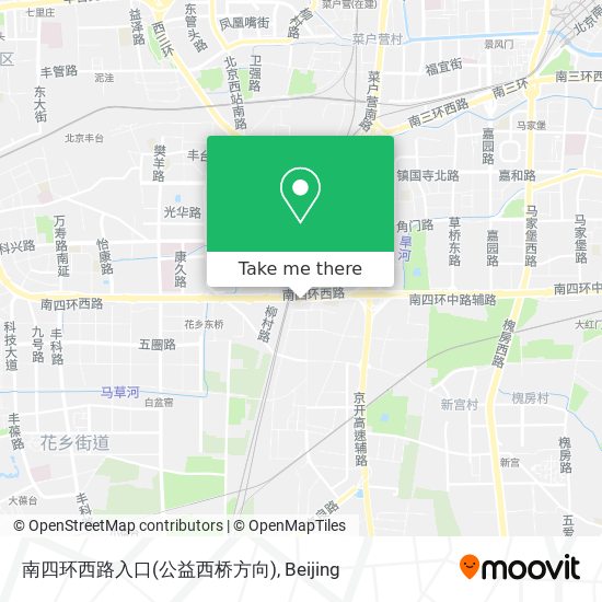 南四环西路入口(公益西桥方向) map