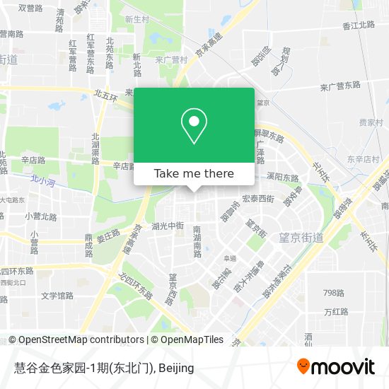 慧谷金色家园-1期(东北门) map