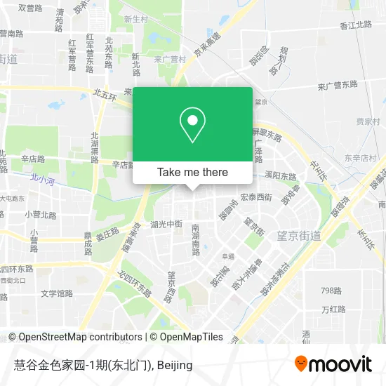 慧谷金色家园-1期(东北门) map
