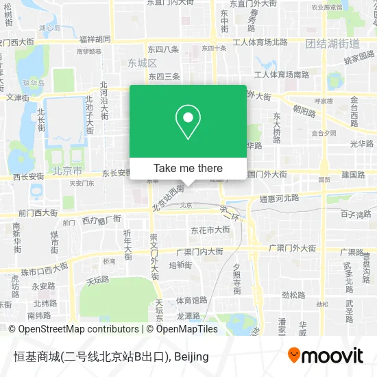 恒基商城(二号线北京站B出口) map